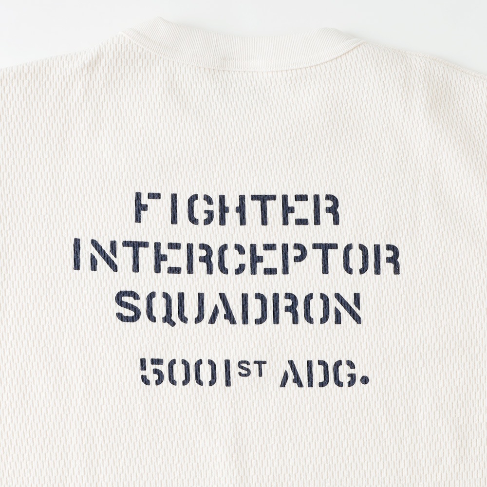 【AVIREX】 HONEYCOMB WAFFLE T-SHIRT USAF ハニカムワッフルロンT