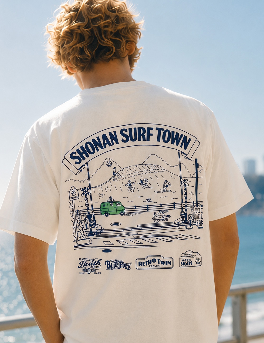 BLUEPORT × RETRO TWIN PARLOR|コラボTシャツ