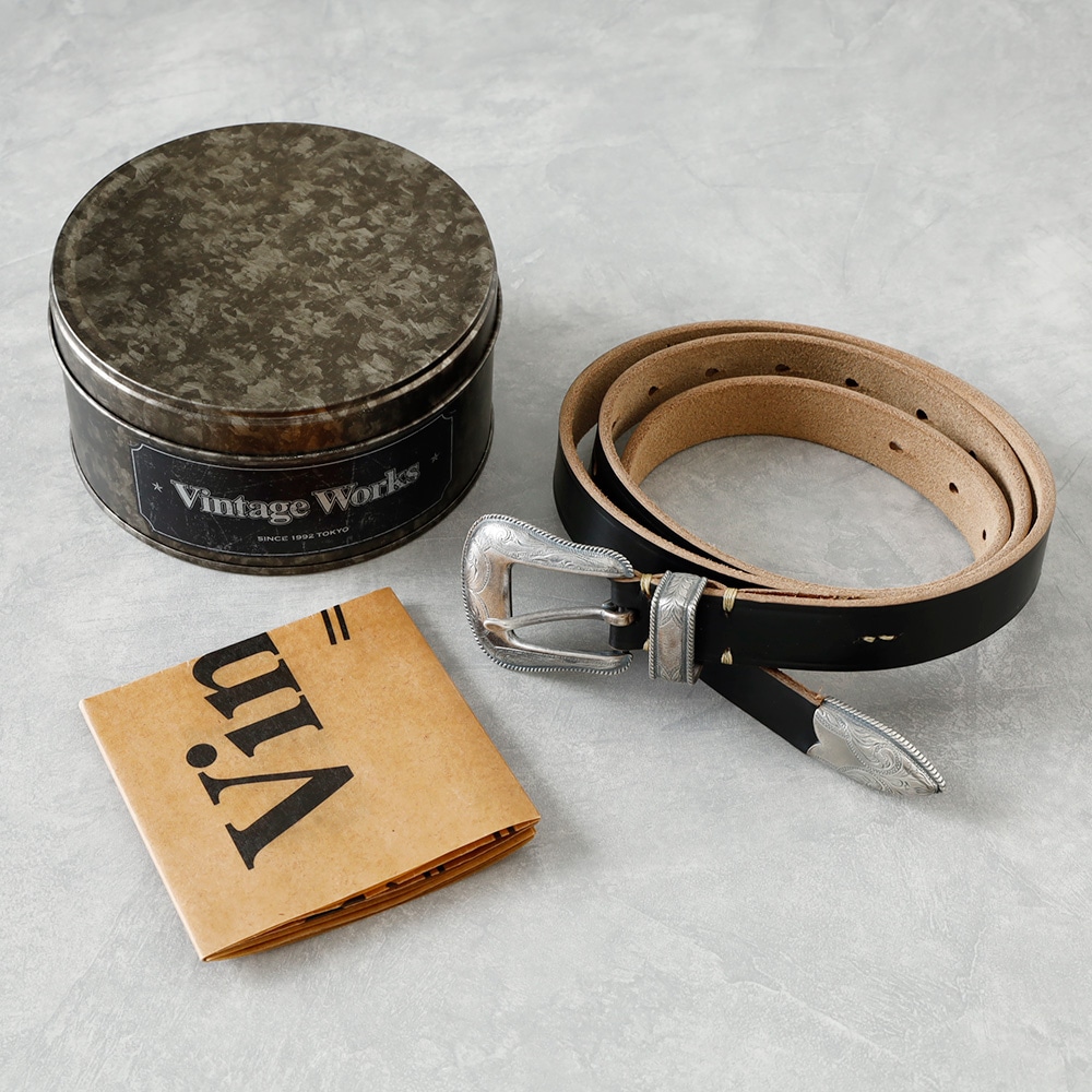 Vintage Works】DH5744 25mm CHROMEXCEL WESTERN BELT クロム