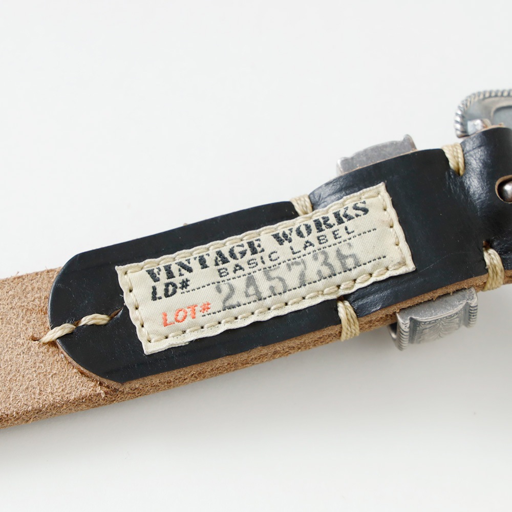 Vintage Works】DH5744 25mm CHROMEXCEL WESTERN BELT クロム