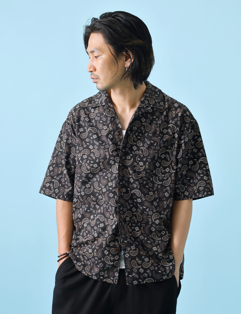 BLUE PORT｜オープンカラーシャツ 