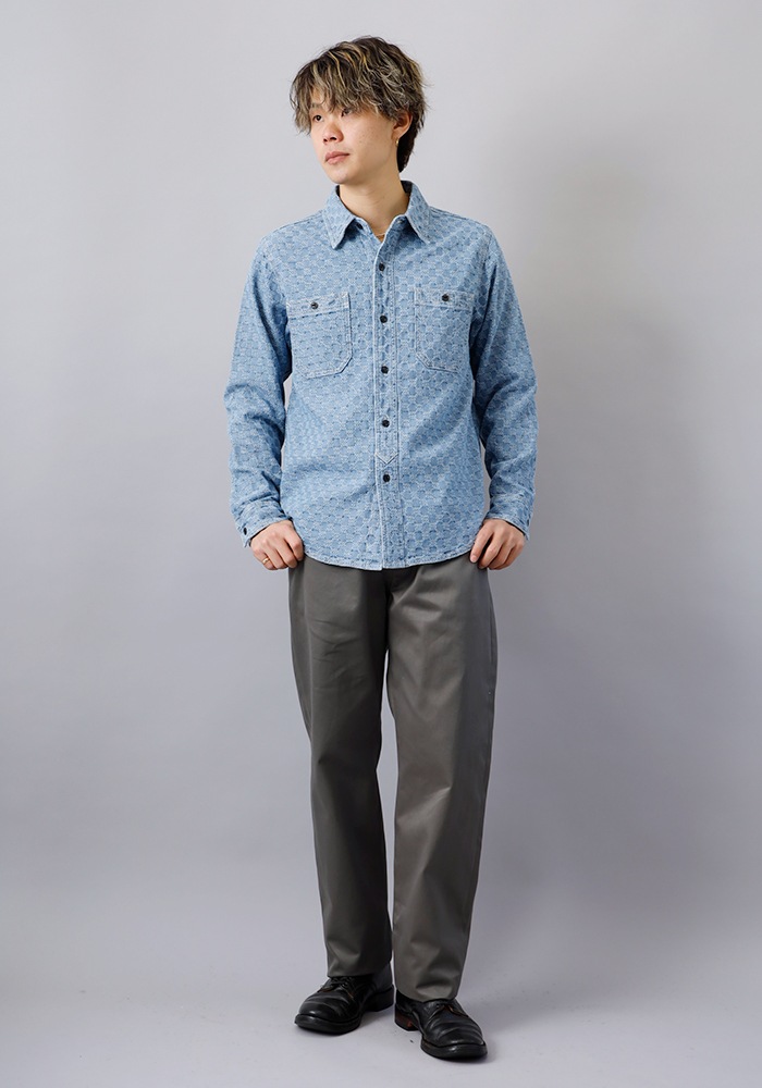 RRL インディゴジャガードワークシャツ 新品 RRL インディゴジャカード ワークシャツ S | Room Style Store