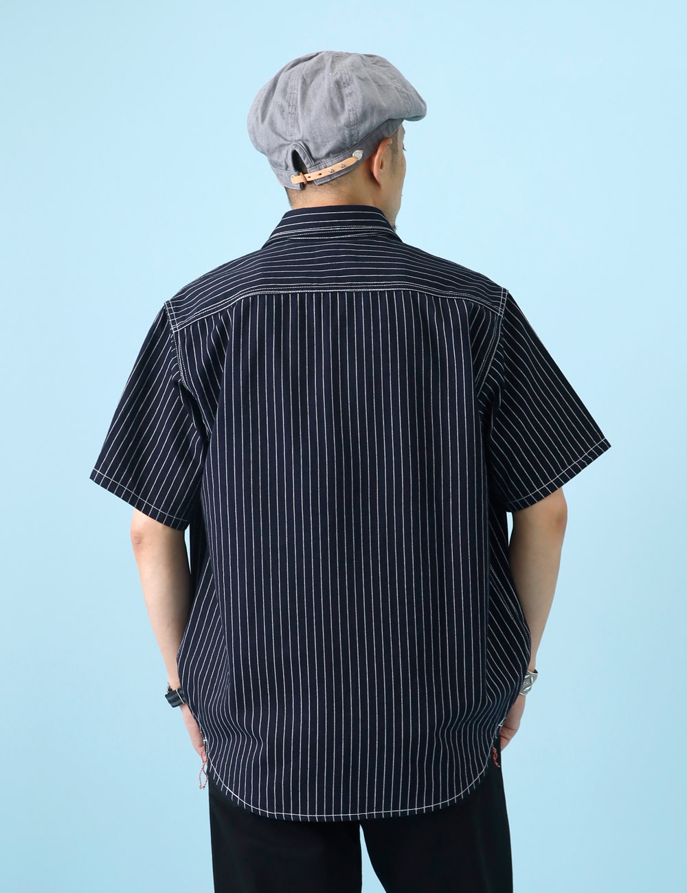 BLUE PORT｜ワークシャツ”Wabash stripe