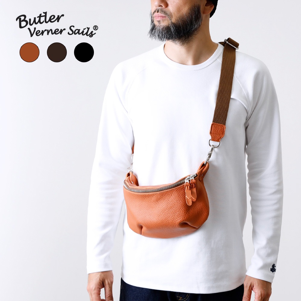 ButlerVernerSails　FESバムフラップレザーショルダーバッグ Butler Verner Sails】BUM FLAP SHOULDER バムフラップ