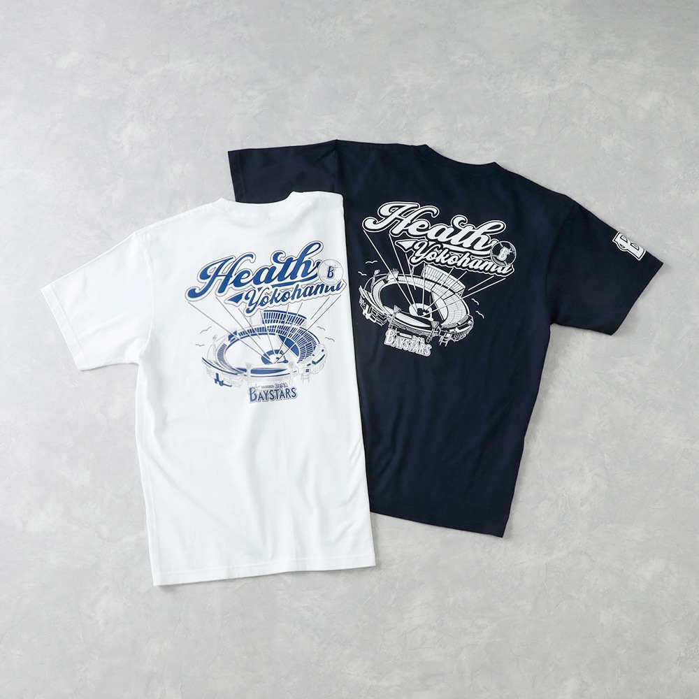 【HEATH】横浜DeNAベイスターズ公認ライセンス オリジナルヘビーウェイトTシャツ