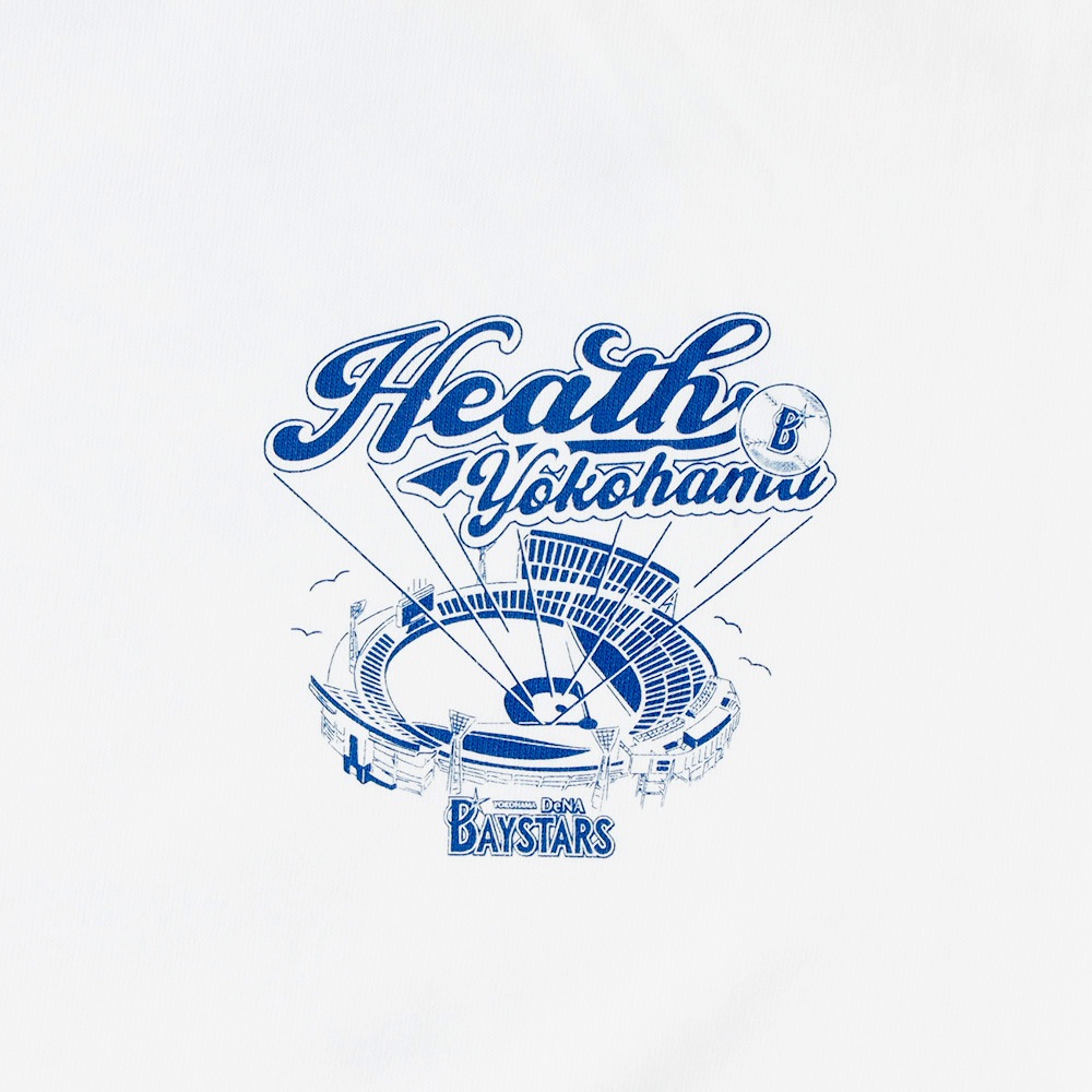 【HEATH】横浜DeNAベイスターズ公認ライセンス オリジナルヘビーウェイトTシャツ