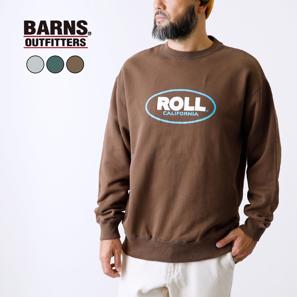 【BARNS OUTFITTERS】ATHLETIC CREW SWEAT アスレチッククルースウェット