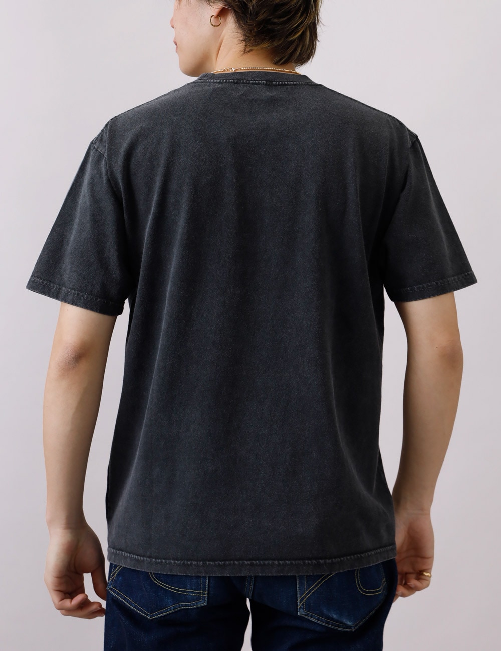 HEATH（ヒース）SCREEN STARS 別注 退色加工フロッキープリントTシャツ 