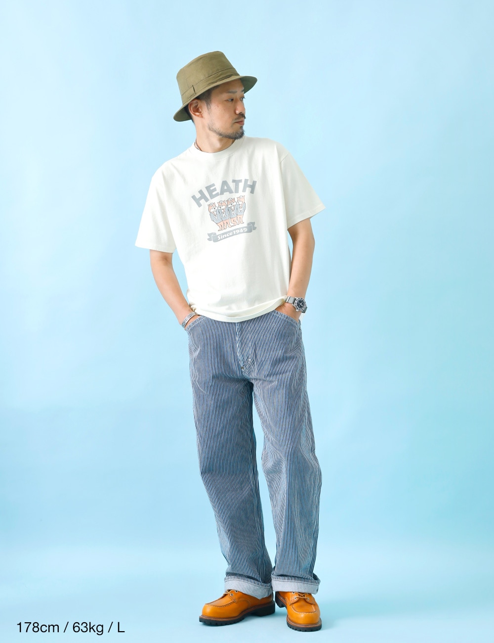 HEATH×SCREEN STARS|別注フロッキーTシャツ