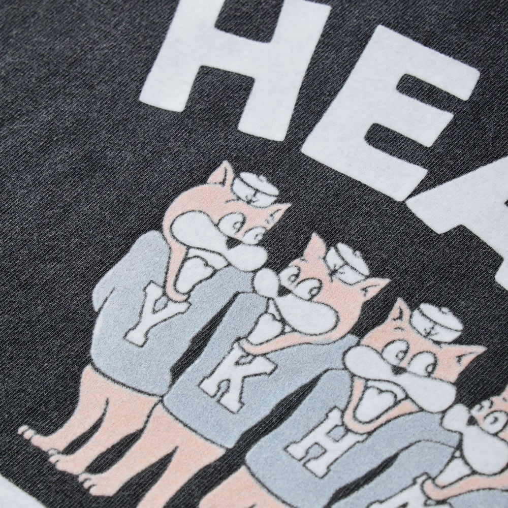 HEATH（ヒース）SCREEN STARS 別注  退色加工フロッキープリントTシャツ 