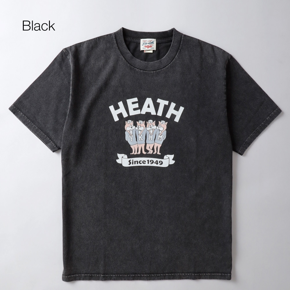 HEATH（ヒース）SCREEN STARS 別注  退色加工フロッキープリントTシャツ 