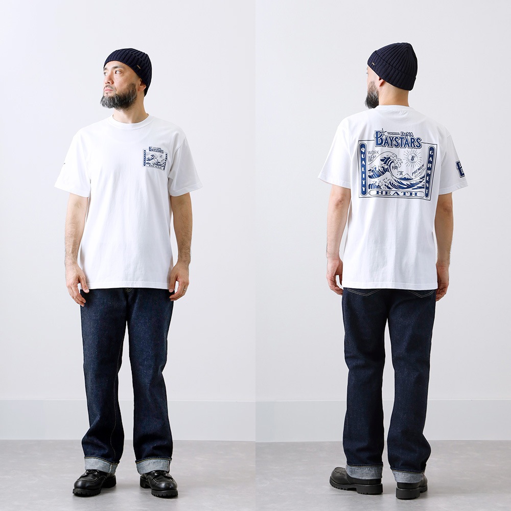 【HEATH】横浜DeNAベイスターズ公認ライセンス オリジナルヘビーウェイトTシャツ