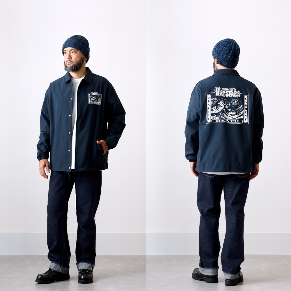 【HEATH】NAMIURA COACH JACKET<br>横浜DeNAベイスターズ公認ライセンスコーチジャケット
