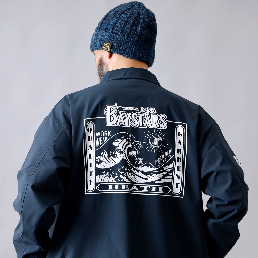 【HEATH】NAMIURA COACH JACKET<br>横浜DeNAベイスターズ公認ライセンスコーチジャケット