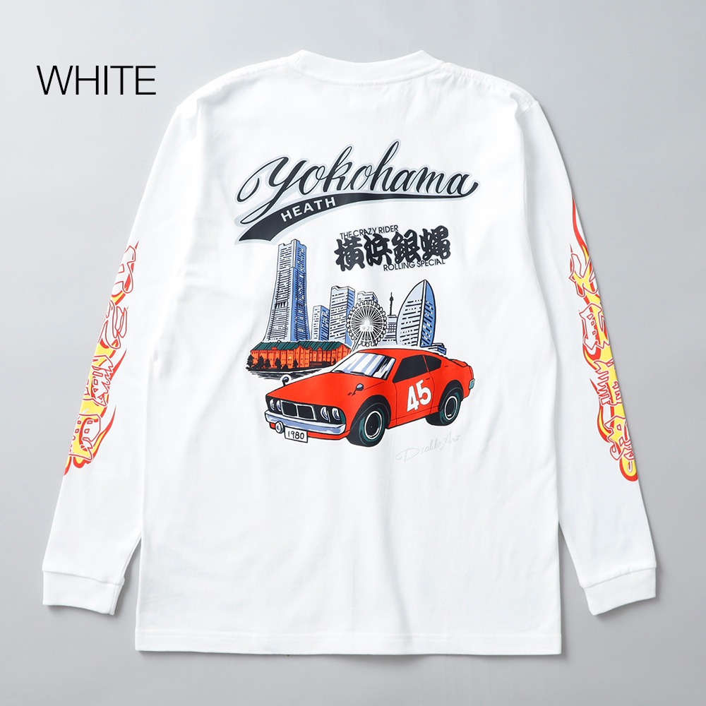 HEATH（ヒース）横浜銀蝿 × HEATH ヘビーウエイトコラボTシャツ 