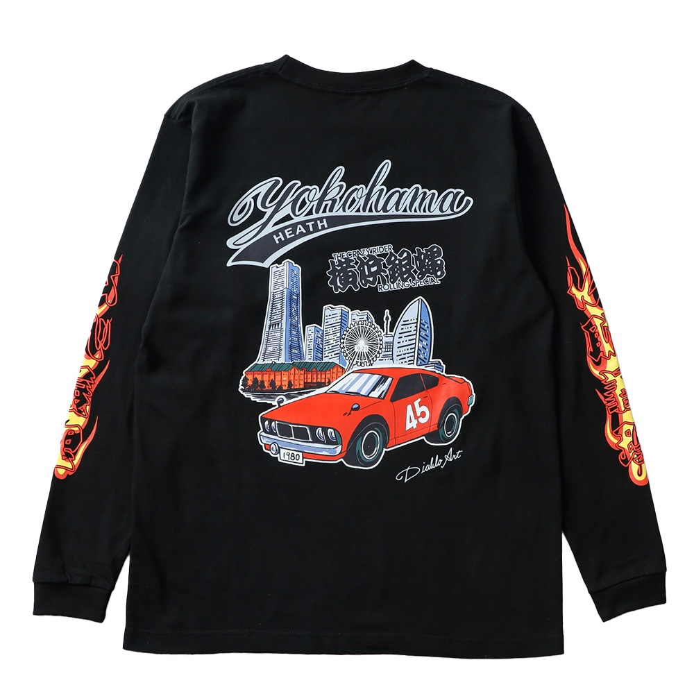 HEATH（ヒース）横浜銀蝿 × HEATH ヘビーウエイトコラボTシャツ 