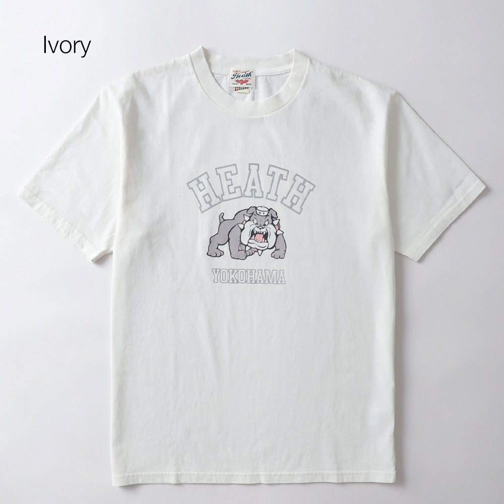 HEATH（ヒース）SCREEN STARS 別注  退色加工フロッキープリントTシャツ 