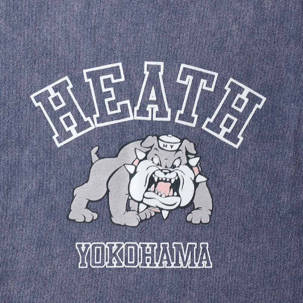 HEATH（ヒース）SCREEN STARS 別注  退色加工フロッキープリントTシャツ 