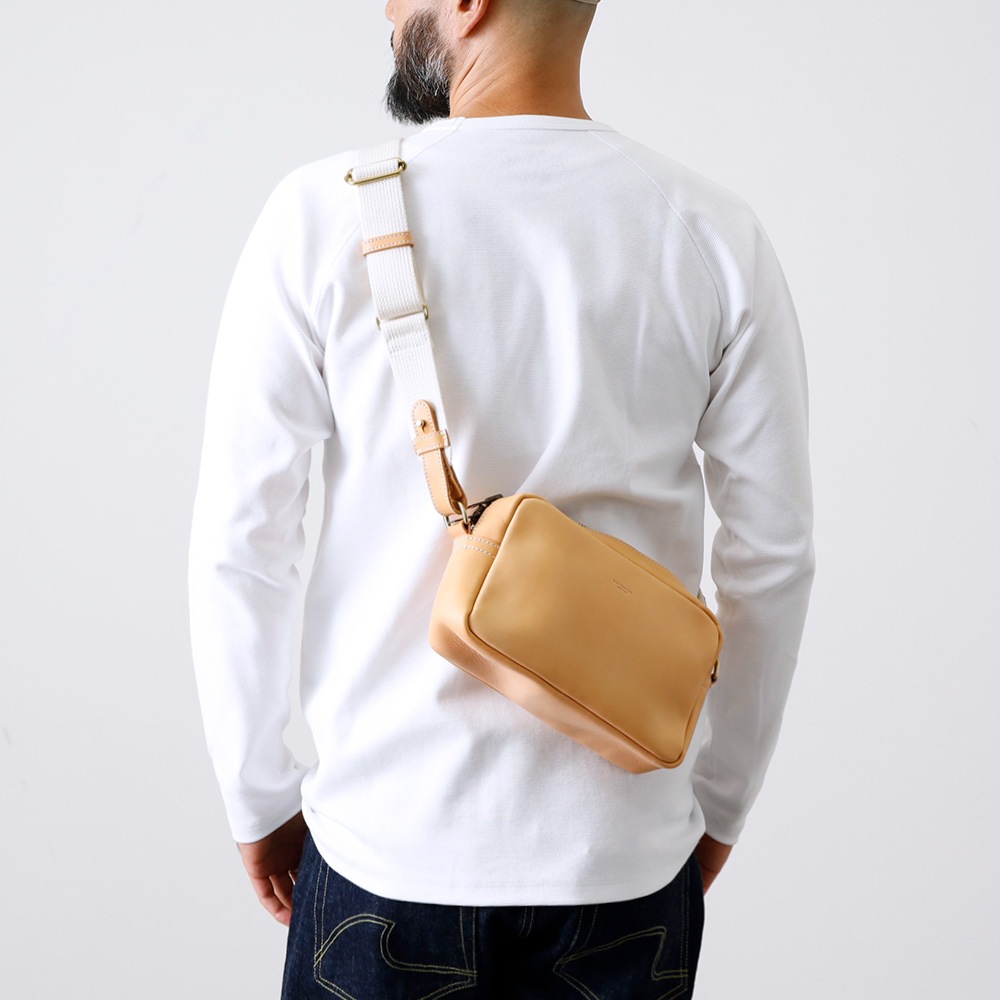 【Butler Verner Sails】SQUARE LEATHER SHOULDER BAG スクエア レザーバッグ