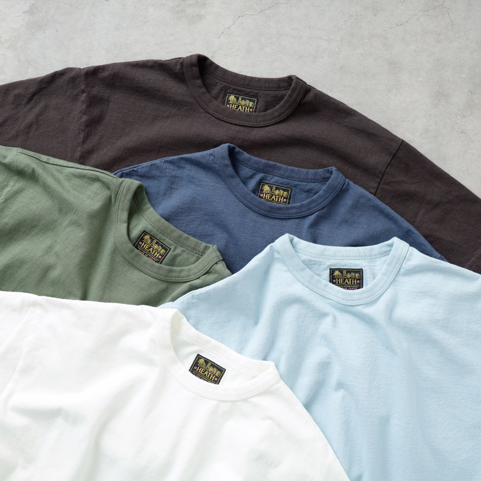 <半額！ファミリーSALE！>◆【HEATH】ORIGINAL CREW NECK 3/4 SLEEVE TEE