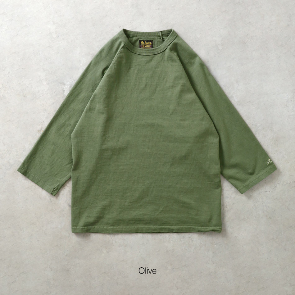 <半額！ファミリーSALE！>◆【HEATH】ORIGINAL CREW NECK 3/4 SLEEVE TEE
