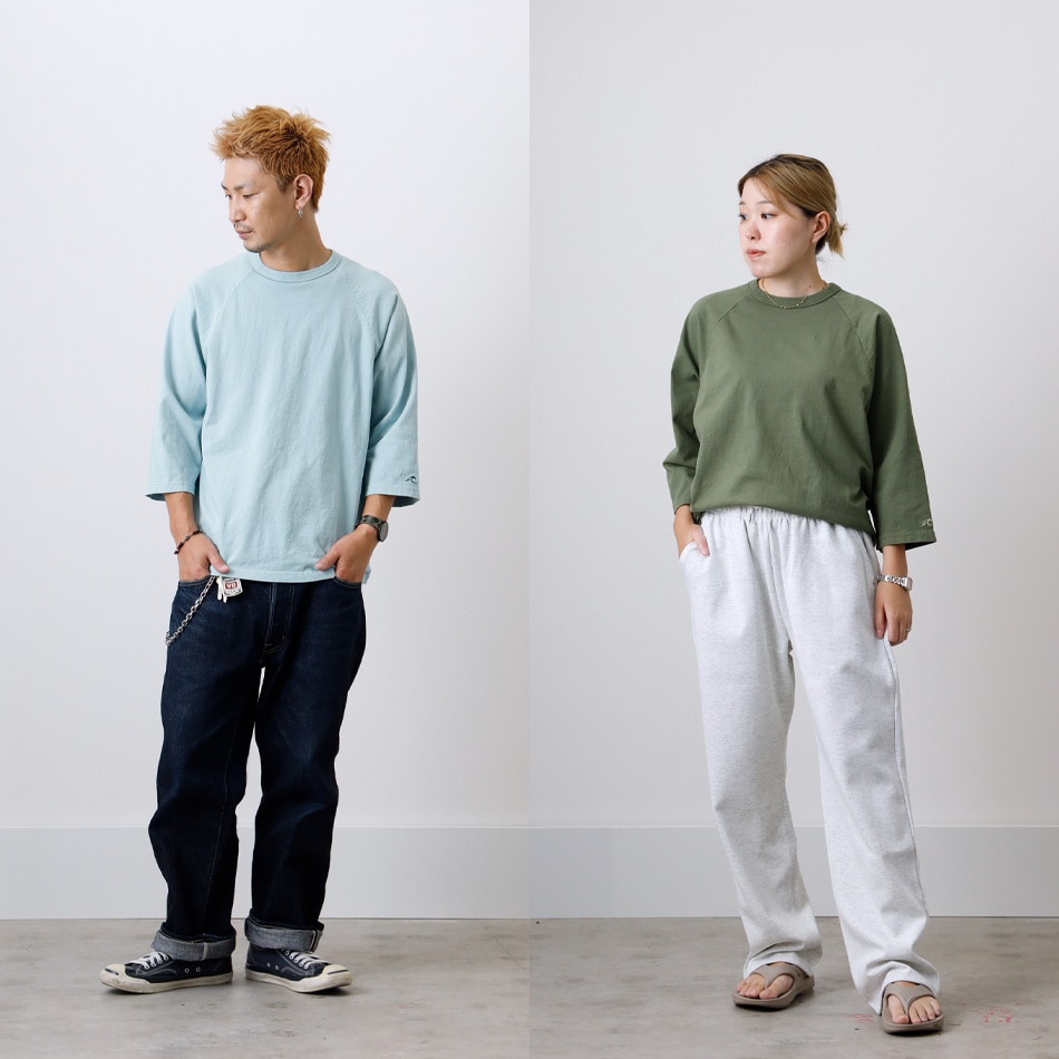 <半額！ファミリーSALE！>◆【HEATH】ORIGINAL CREW NECK 3/4 SLEEVE TEE