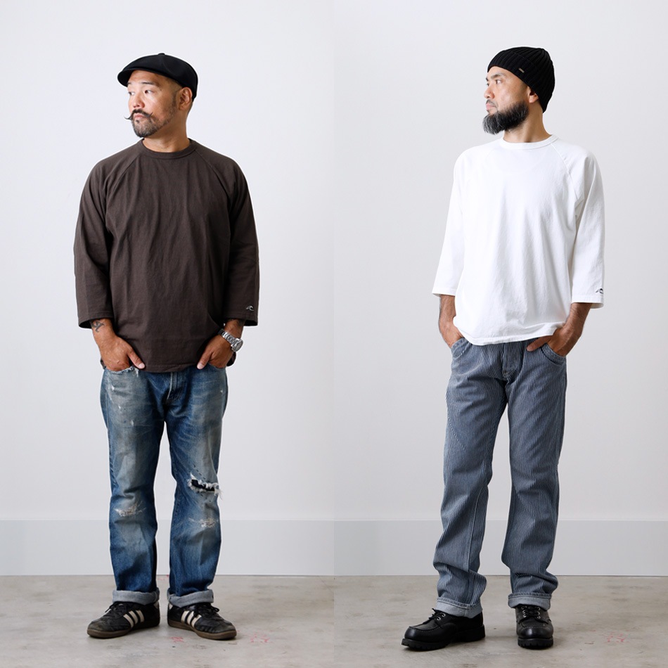 <半額！ファミリーSALE！>◆【HEATH】ORIGINAL CREW NECK 3/4 SLEEVE TEE