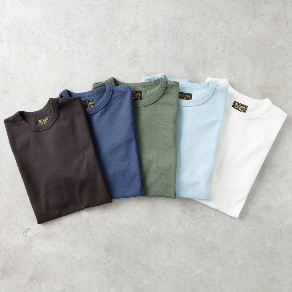 <半額！ファミリーSALE！>◆【HEATH】ORIGINAL CREW NECK 3/4 SLEEVE TEE