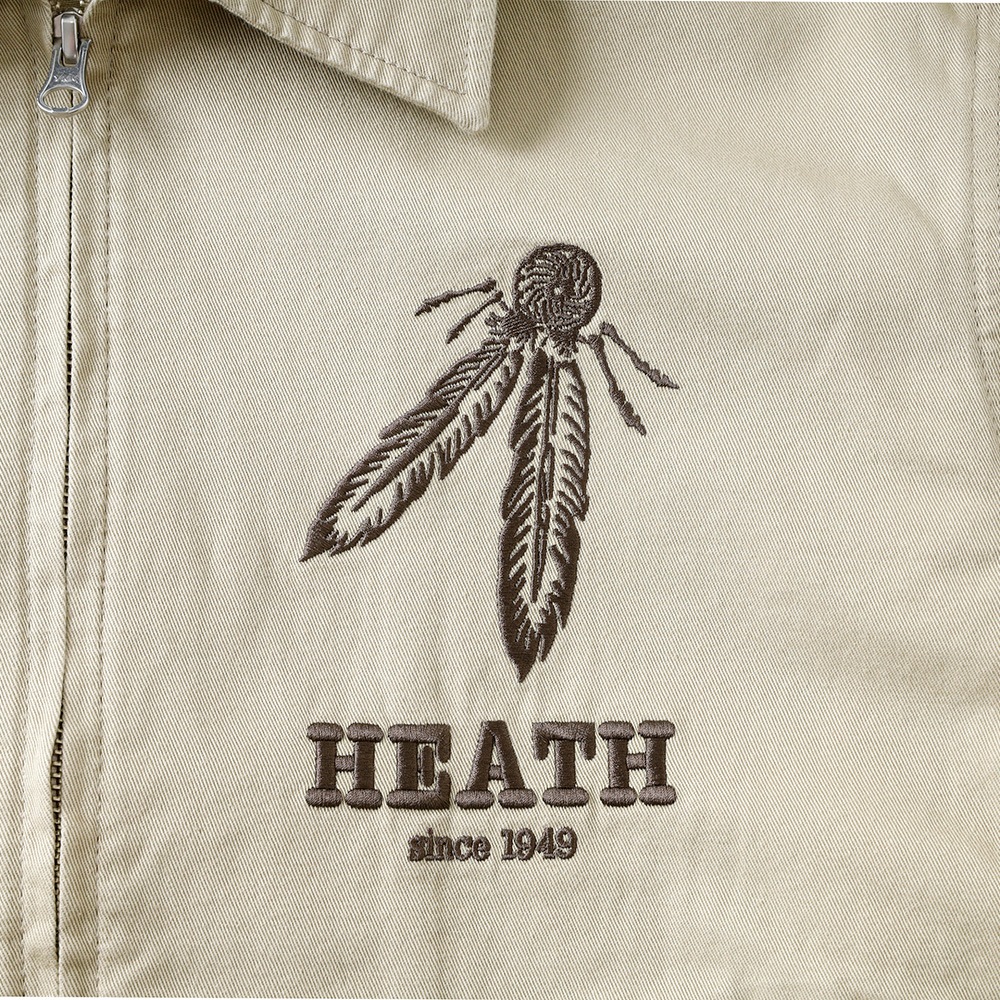  【HEATH】EMBROIDERY FARMERS JACKET  刺繍 ファーマーズジャケット 