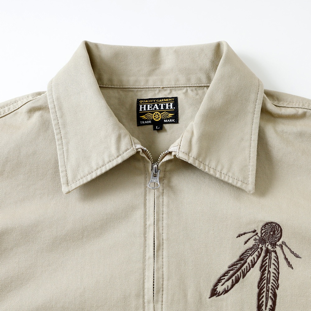  【HEATH】EMBROIDERY FARMERS JACKET  刺繍 ファーマーズジャケット 
