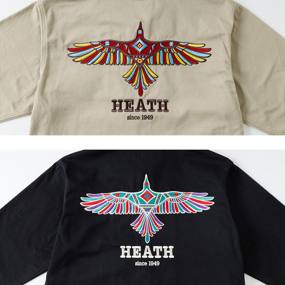  【HEATH】EMBROIDERY FARMERS JACKET  刺繍 ファーマーズジャケット 