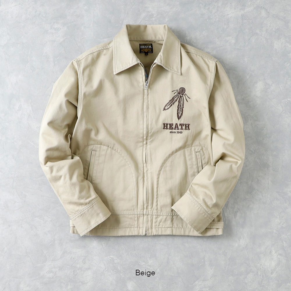  【HEATH】EMBROIDERY FARMERS JACKET  刺繍 ファーマーズジャケット 
