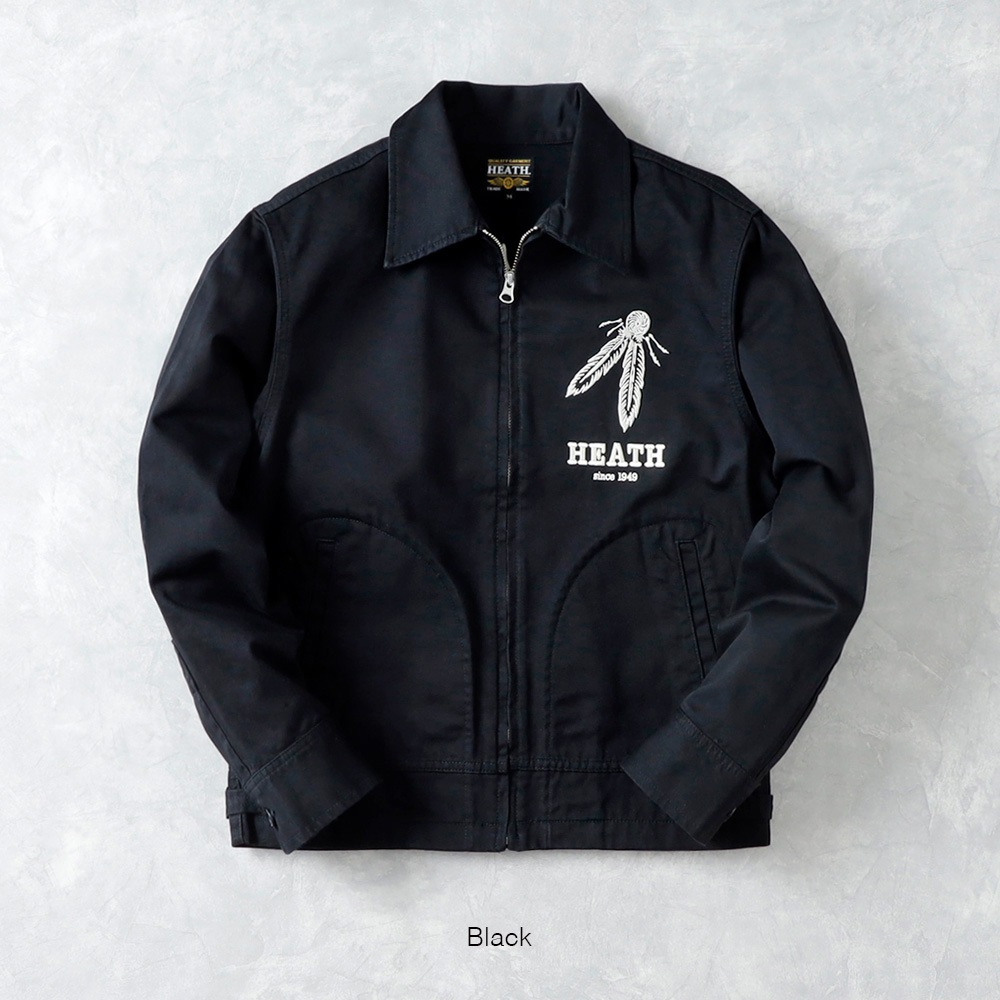  【HEATH】EMBROIDERY FARMERS JACKET  刺繍 ファーマーズジャケット 