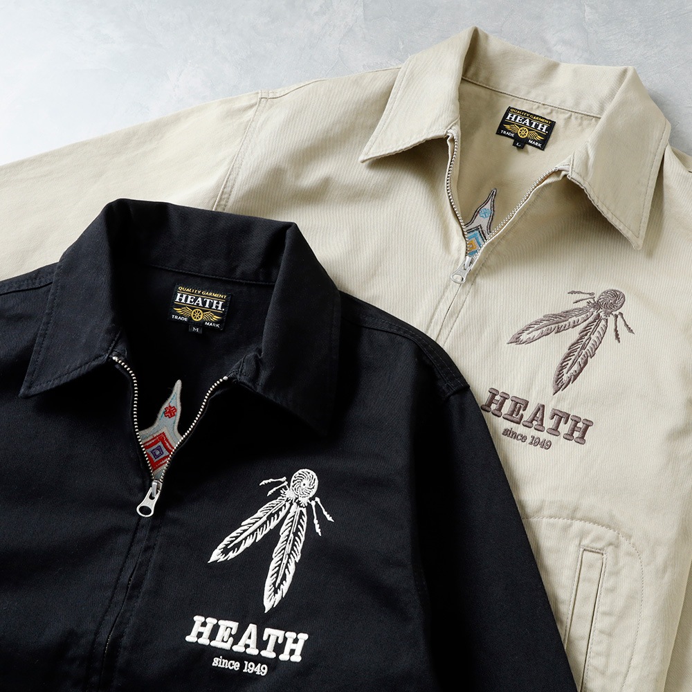  【HEATH】EMBROIDERY FARMERS JACKET  刺繍 ファーマーズジャケット 