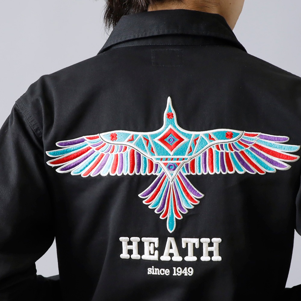  【HEATH】EMBROIDERY FARMERS JACKET  刺繍 ファーマーズジャケット 