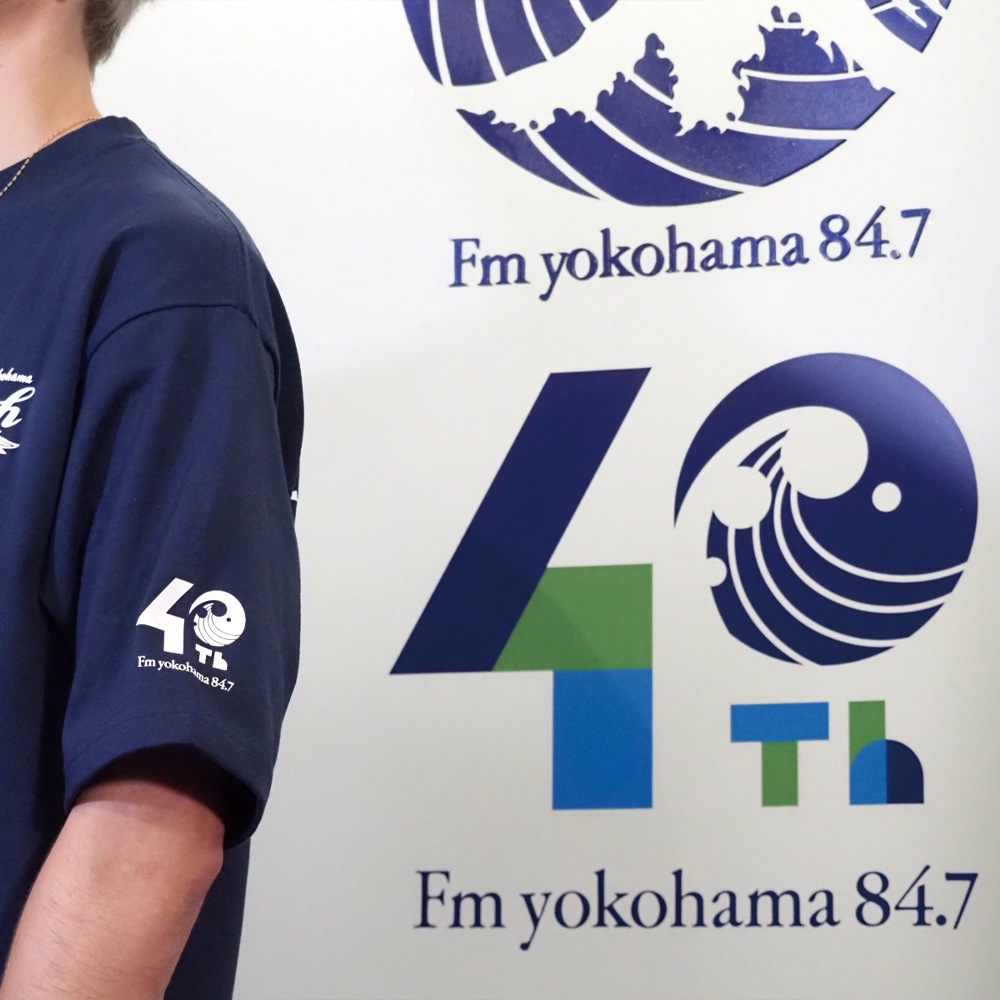 【HEATH x FMヨコハマ】40th Anniv HEAVY WEIGHT T-SHIRT 開局40周年記念コラボ ヘビーウエイトTシャツ