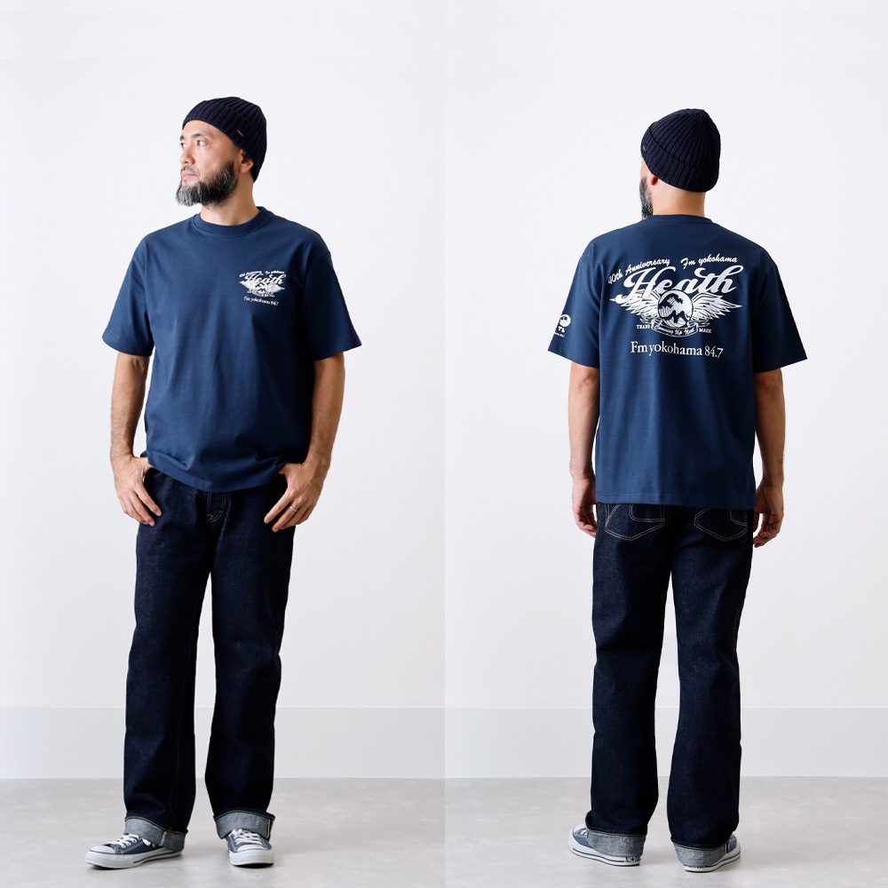 【HEATH x FMヨコハマ】40th Anniv HEAVY WEIGHT T-SHIRT 開局40周年記念コラボ ヘビーウエイトTシャツ