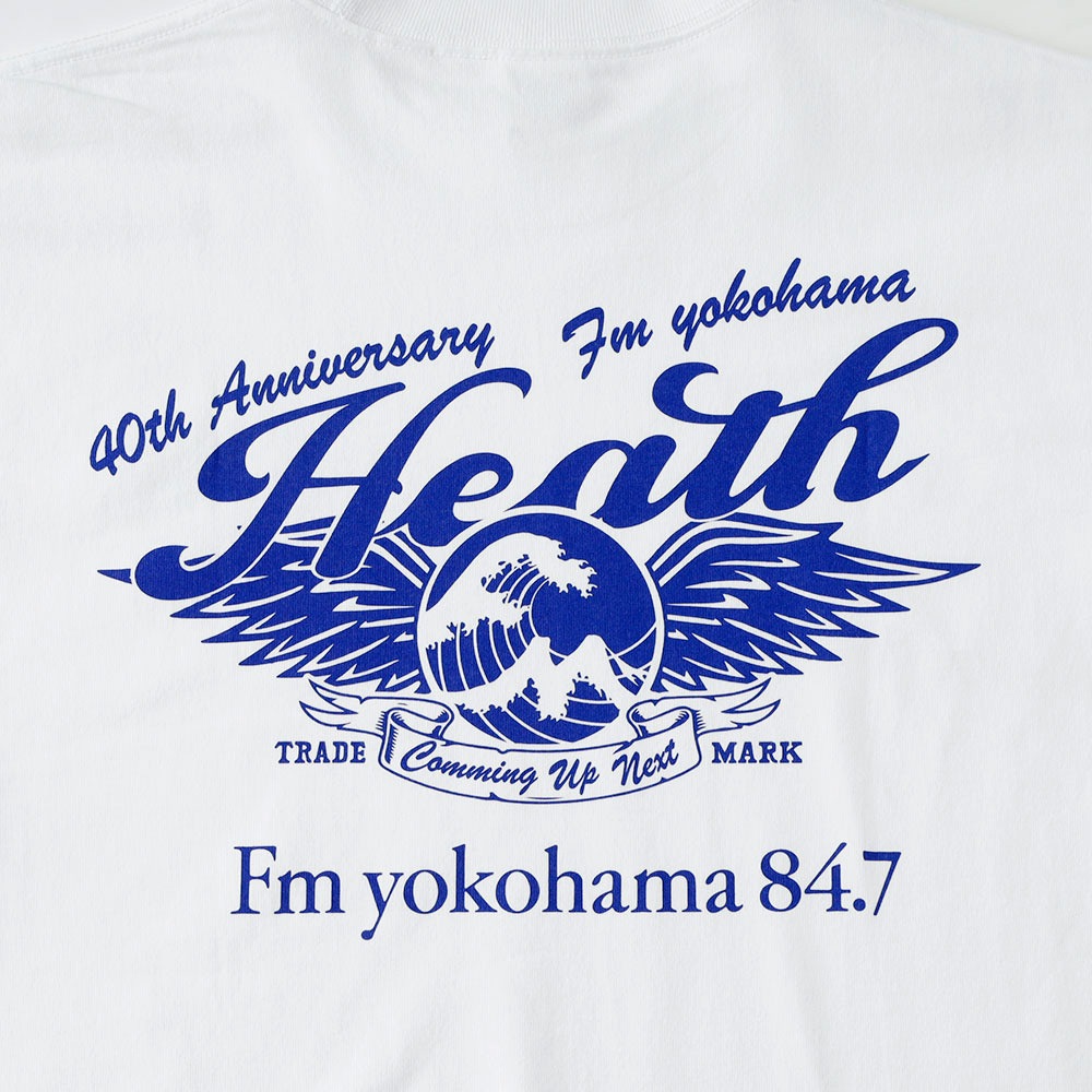 【HEATH x FMヨコハマ】40th Anniv HEAVY WEIGHT T-SHIRT 開局40周年記念コラボ ヘビーウエイトTシャツ