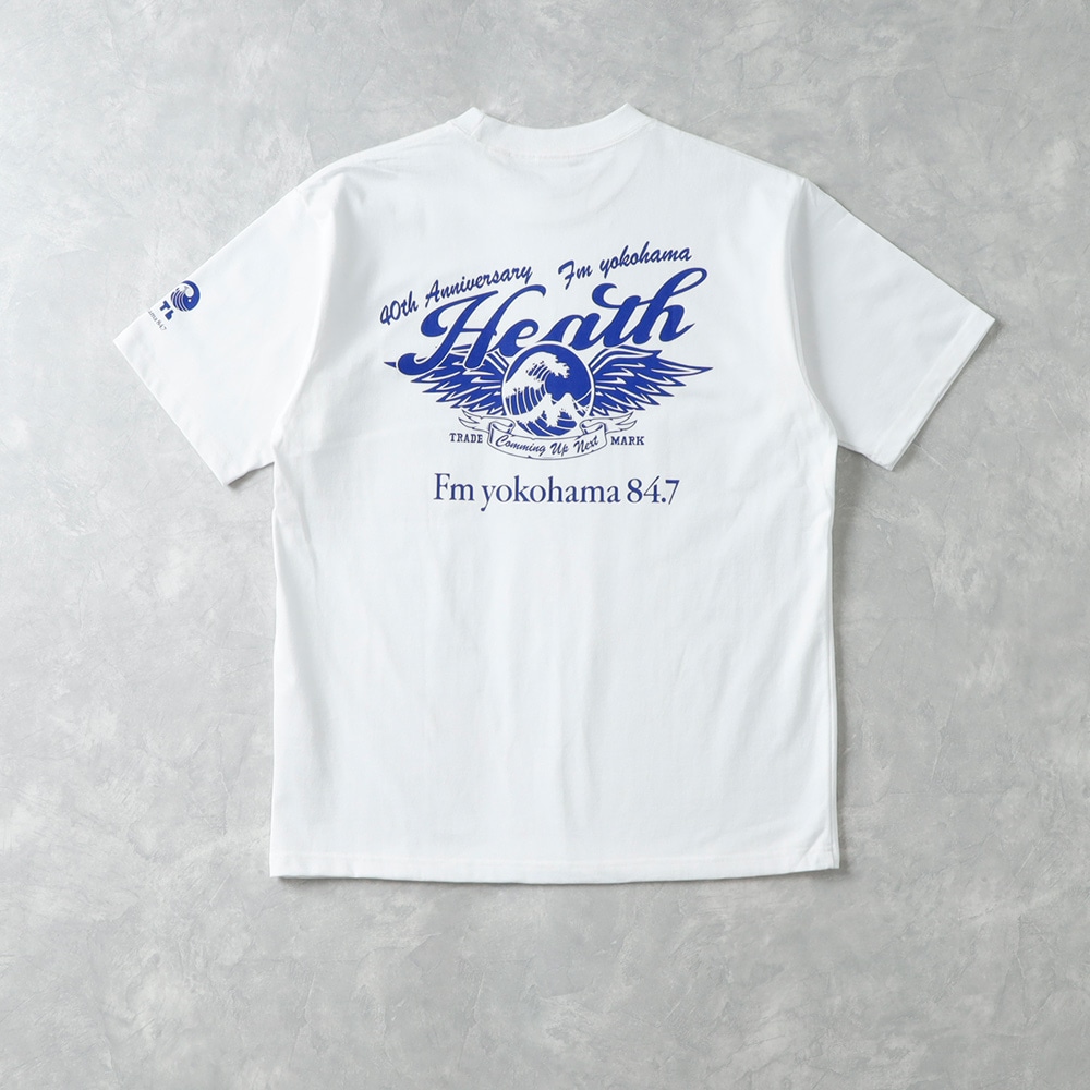 【HEATH x FMヨコハマ】40th Anniv HEAVY WEIGHT T-SHIRT 開局40周年記念コラボ ヘビーウエイトTシャツ