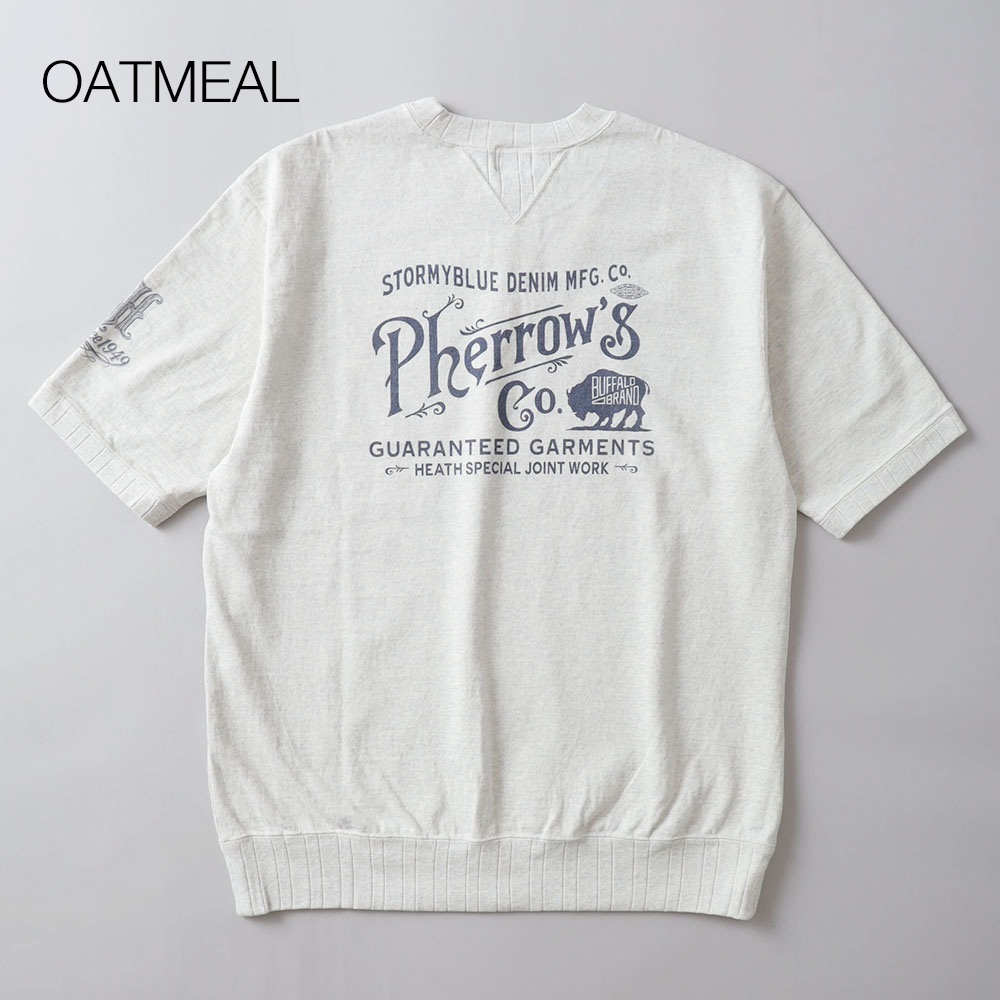 Pherrow’s × HEATH 別注 ガゼットプリントTシャツ