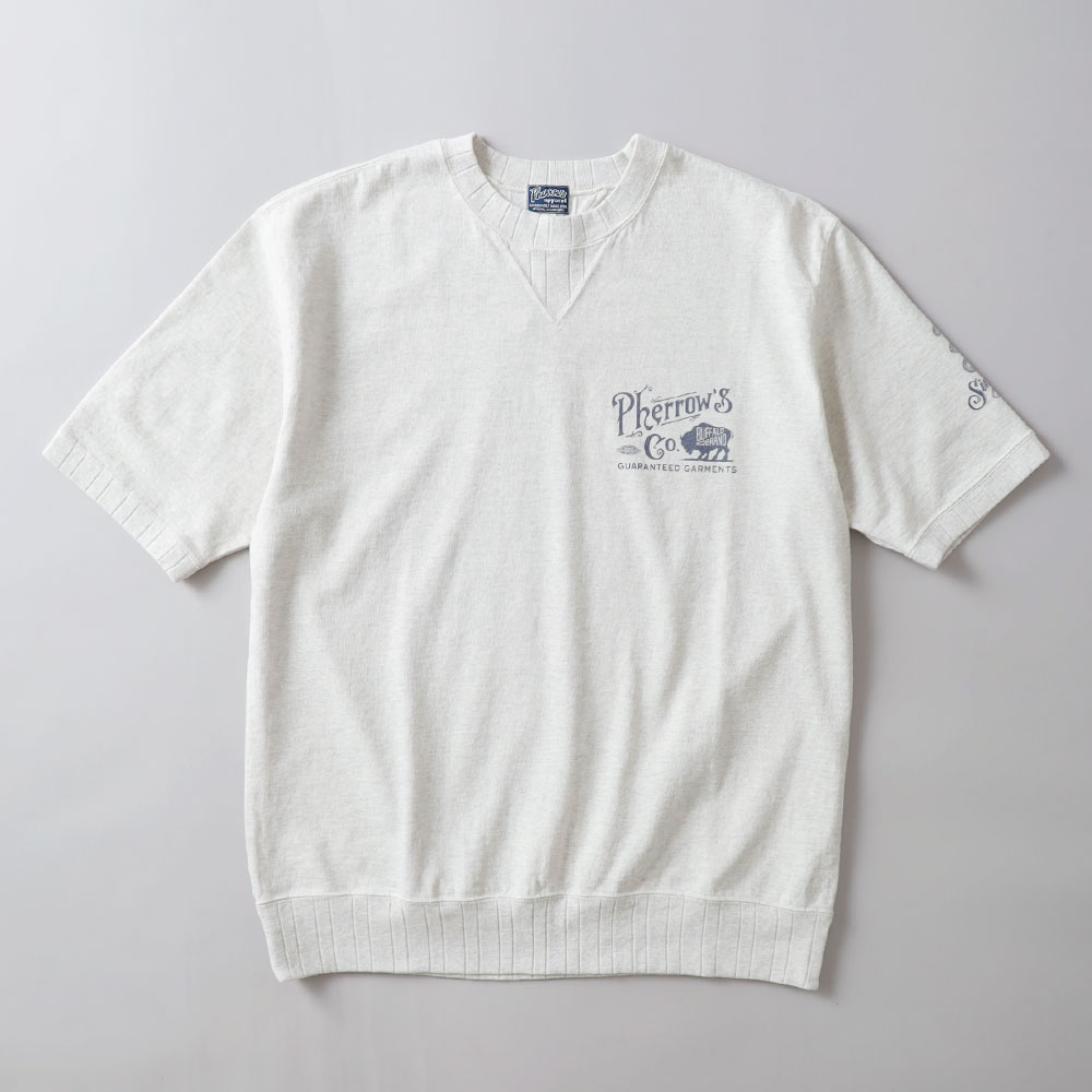 Pherrow’s × HEATH 別注 ガゼットプリントTシャツ