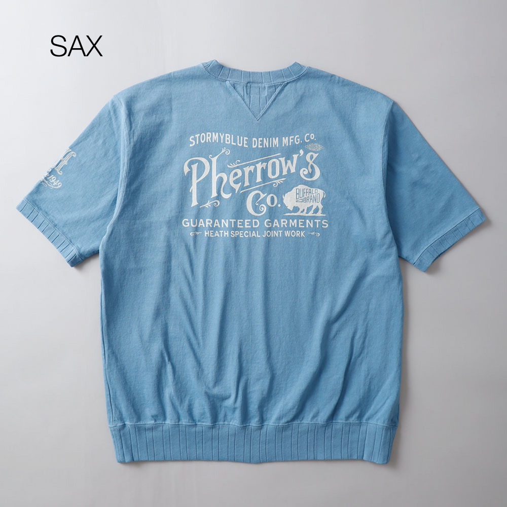 Pherrow’s × HEATH 別注 ガゼットプリントTシャツ