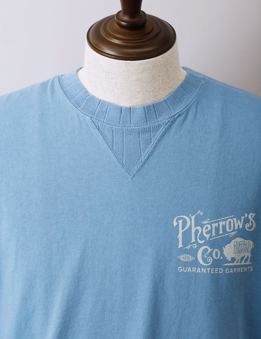 Pherrow’s × HEATH 別注 ガゼットプリントTシャツ