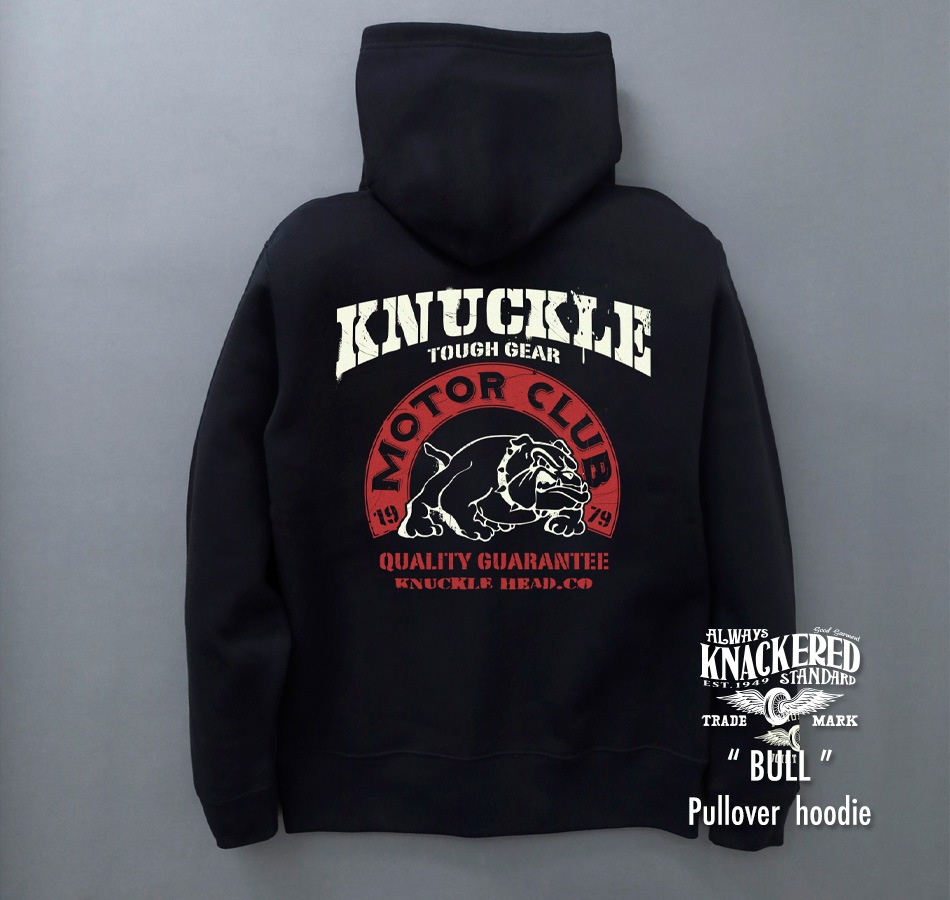【KNACKERED】BULL PULLOVER HOODIE