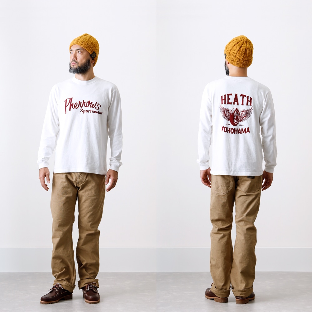【HEATH x Pherrow's】PRINT L/S 別注ロンT