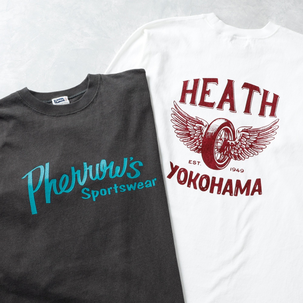 【HEATH x Pherrow's】PRINT L/S 別注ロンT