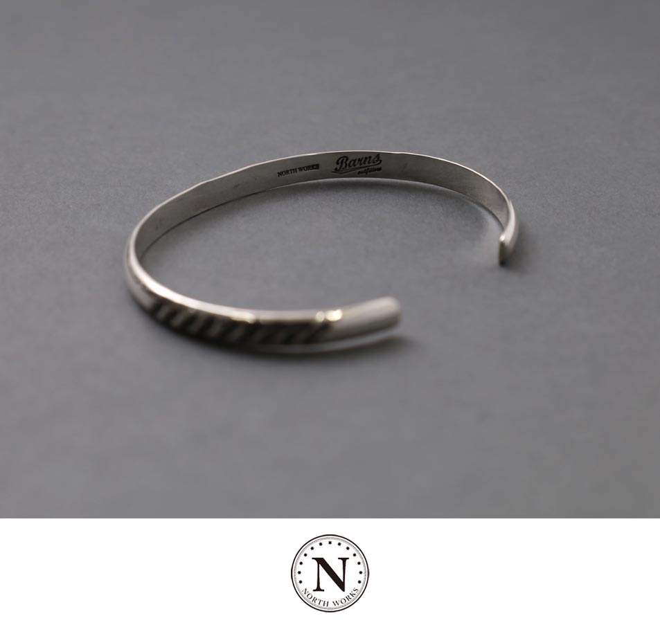 【NORTH WORKS】NATIVE SILVER THIN BANGLE