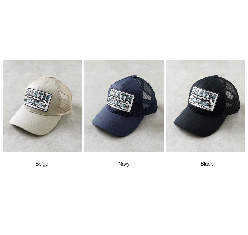 HEATH】HEATH LOGO MESH CAP｜アメカジファッション通販サイト
