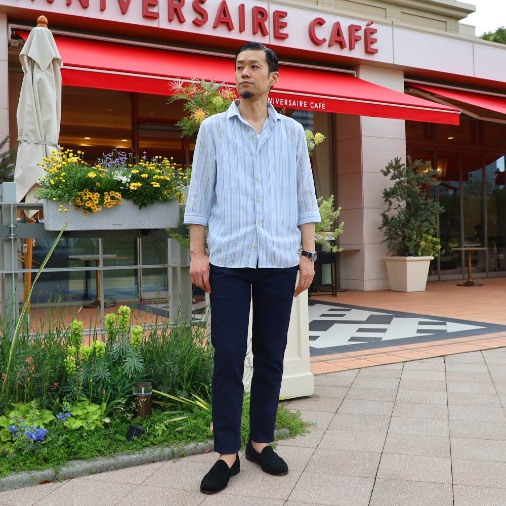 【BLUE PORT】TRAVEL TROUSERS PANTS トラベル トラウザーパンツ