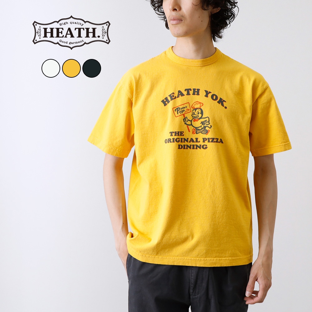 HEATH】ORIGINAL CREW NECK PRINT TEE 国産 オリジナル プリントT